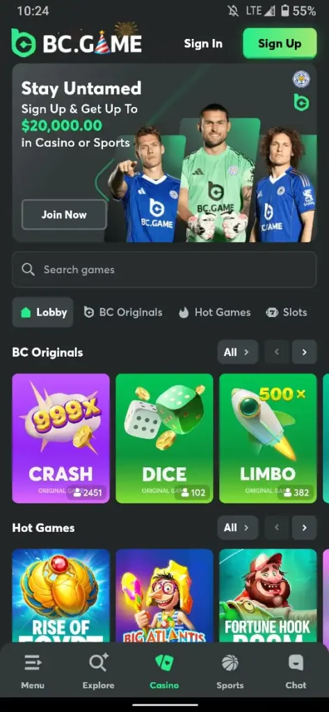 BC Game Download Apk