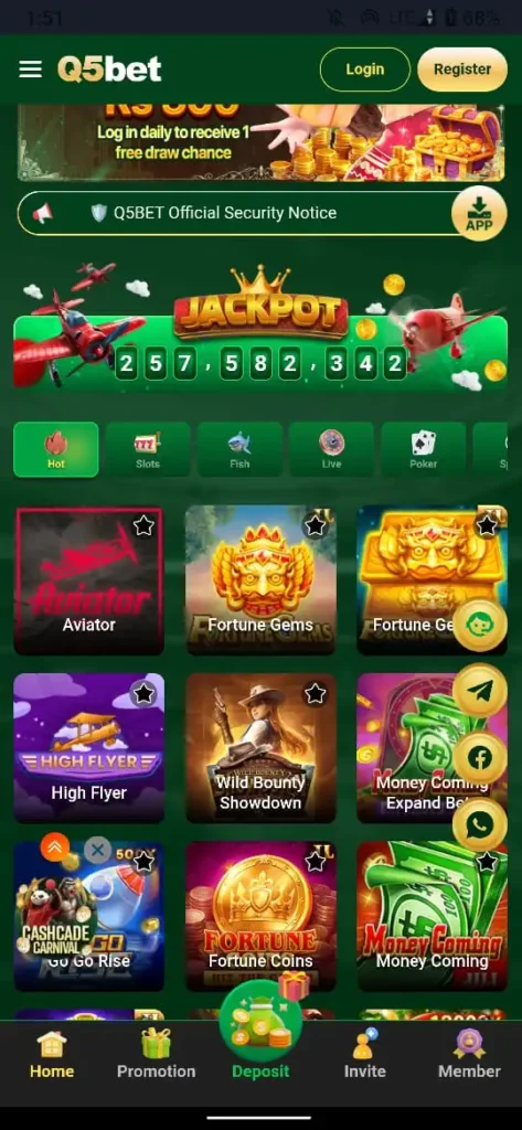 Q5Bet Game Download