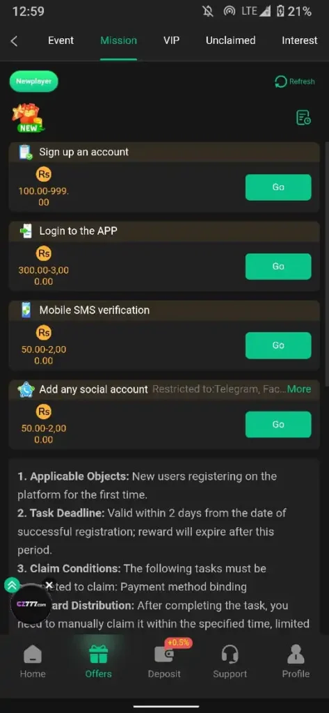 BV999 Game welcome bonuses 500 plus