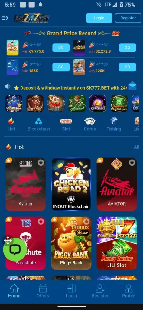 SK777 Game Download APK